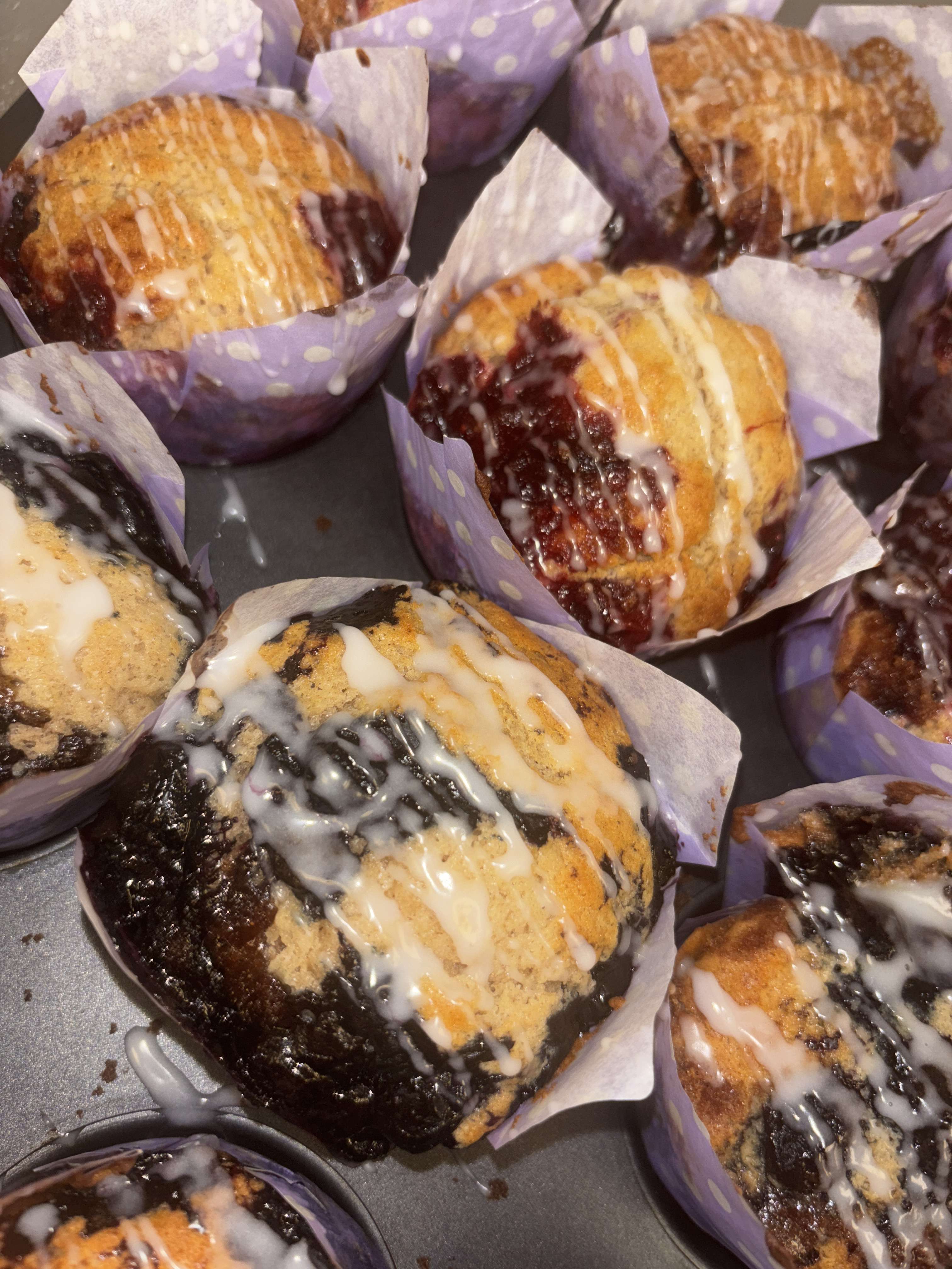 Blueberry Glazed Muffins